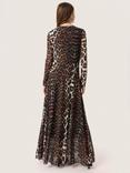 Soaked In Luxury Varine Animal Print Dress, Multi