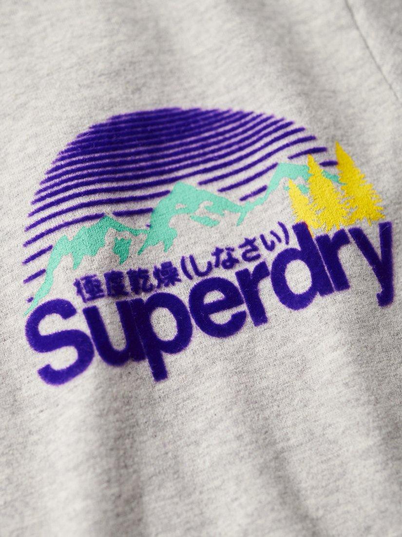 Product image 5 of 5, which shows Superdry Great Outdoor Chest Graphic T-Shirt, Pumice Stone Beige, S
