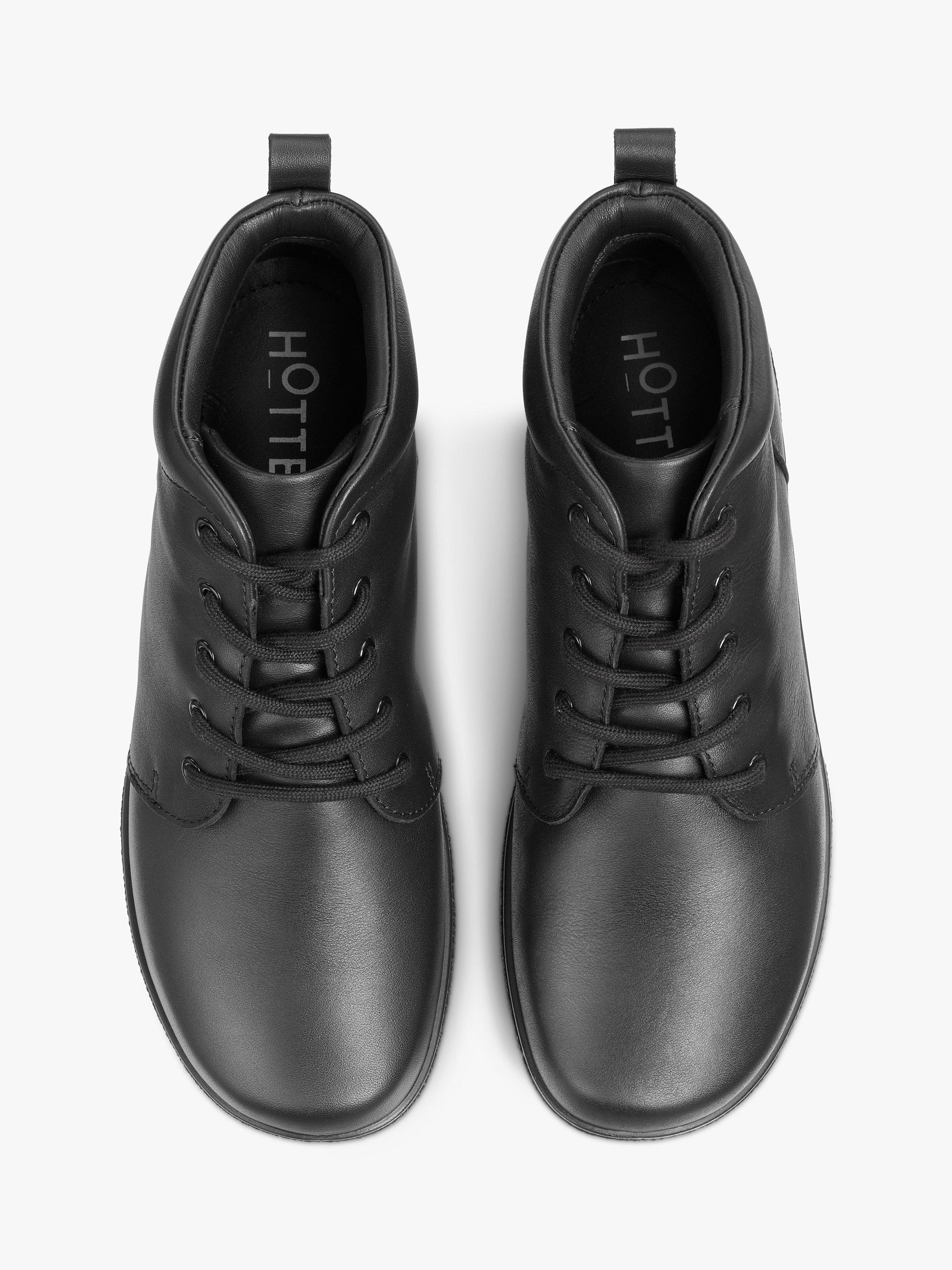 Product image 3 of 4, which shows Hotter Ellery Extra Wide Fit Leather Lace Up Boots, Black, 4XW