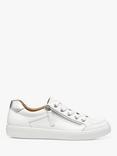 Hotter Chase II Leather Trainers, White