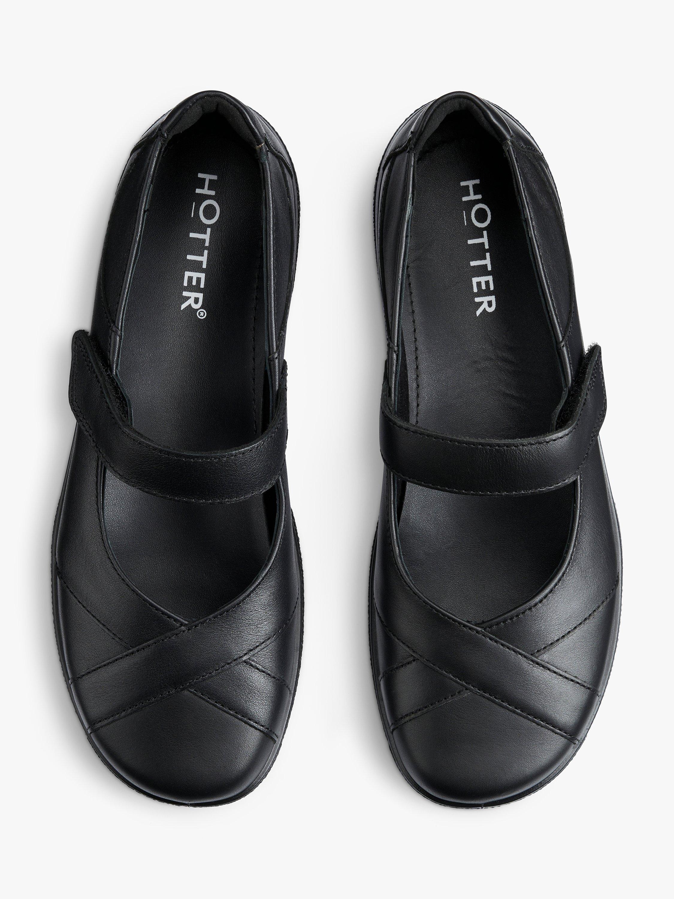Product image 3 of 5, which shows Hotter Hope Leather Pumps, Black, 3S