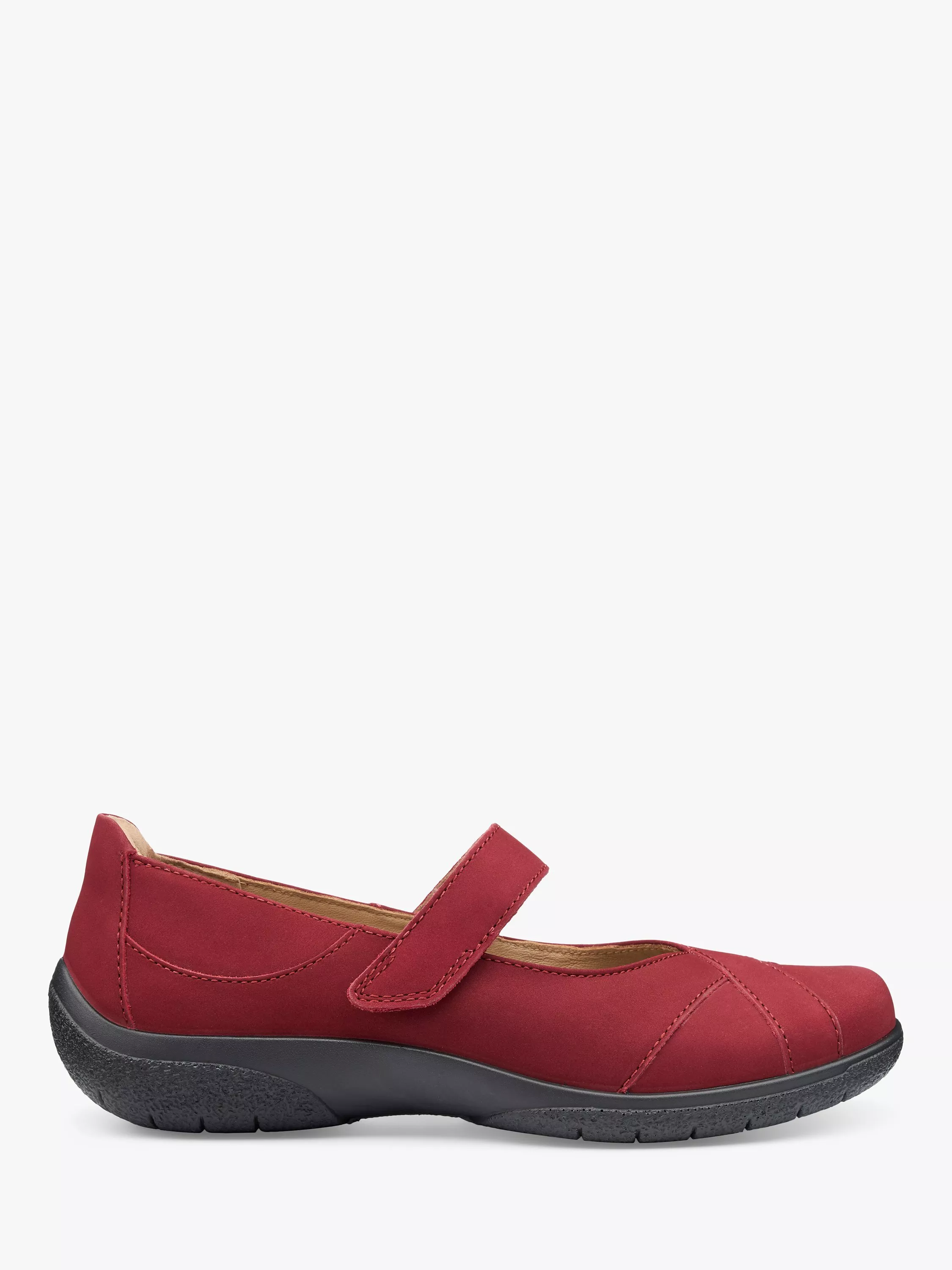 Hotter Hope Nubuck Leather Pumps, Red Currant