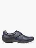 Hotter Sugar II Wide Fit Leather Casual Shoes, Navy