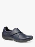 Hotter Sugar II Wide Fit Leather Casual Shoes, Navy