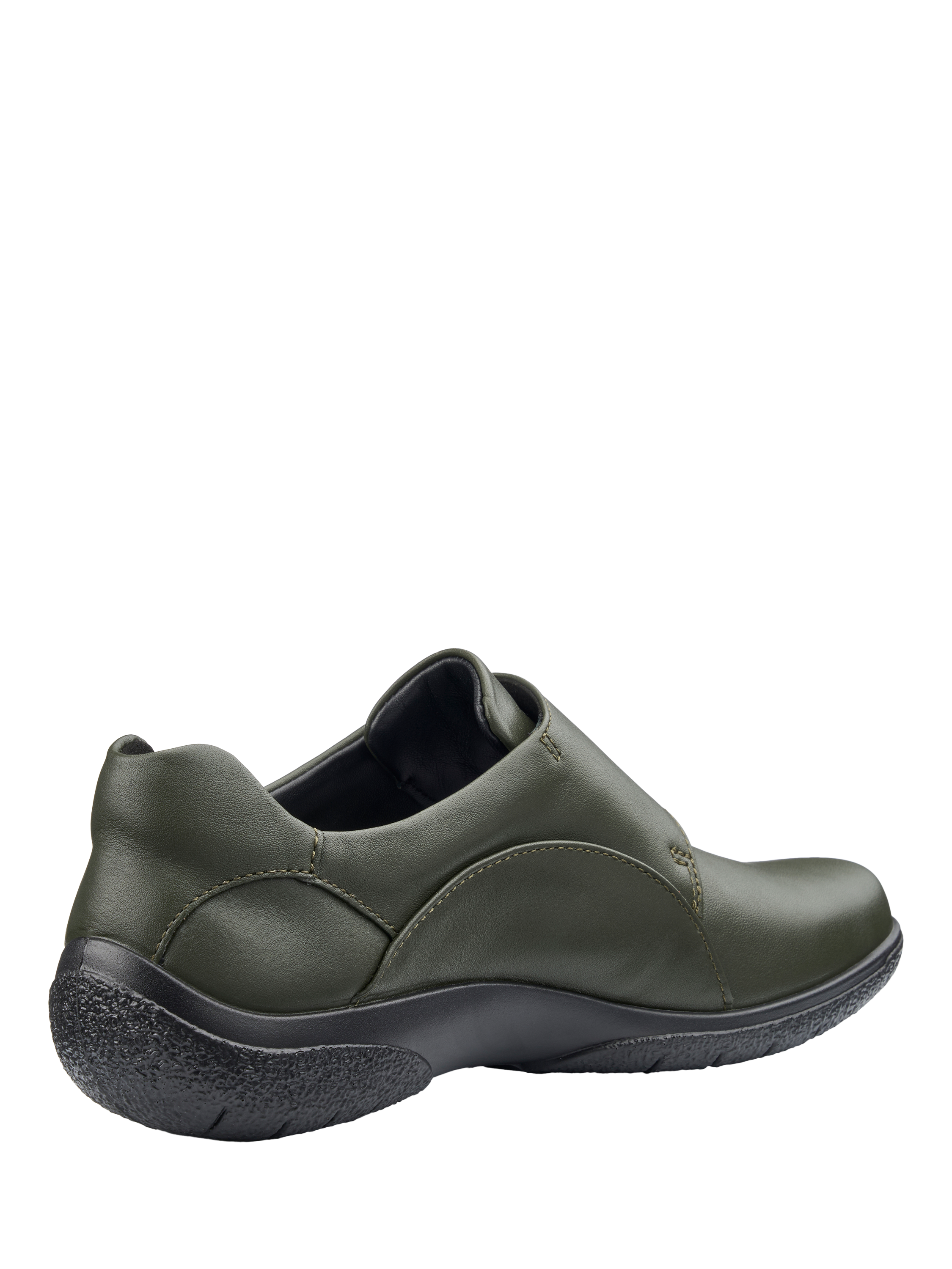 Product image 4 of 5, which shows Hotter Sugar II Wide Fit Leather Casual Shoes, Forest Green, 3.5W