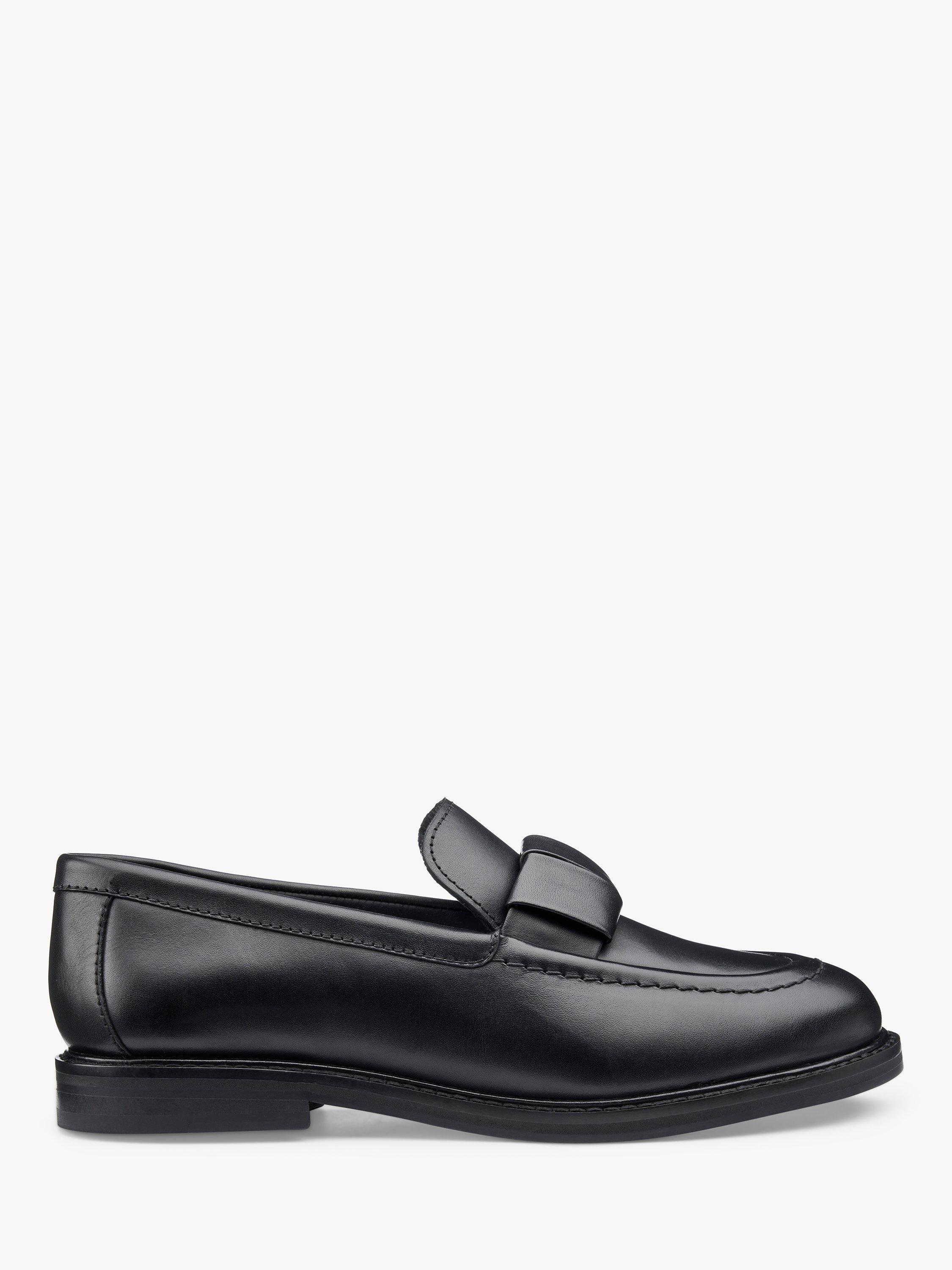 Hotter Purdue Leather Moccasin Loafers Black