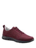 Hotter Gravity II Wide Fit Lightweight Trainers, Maroon