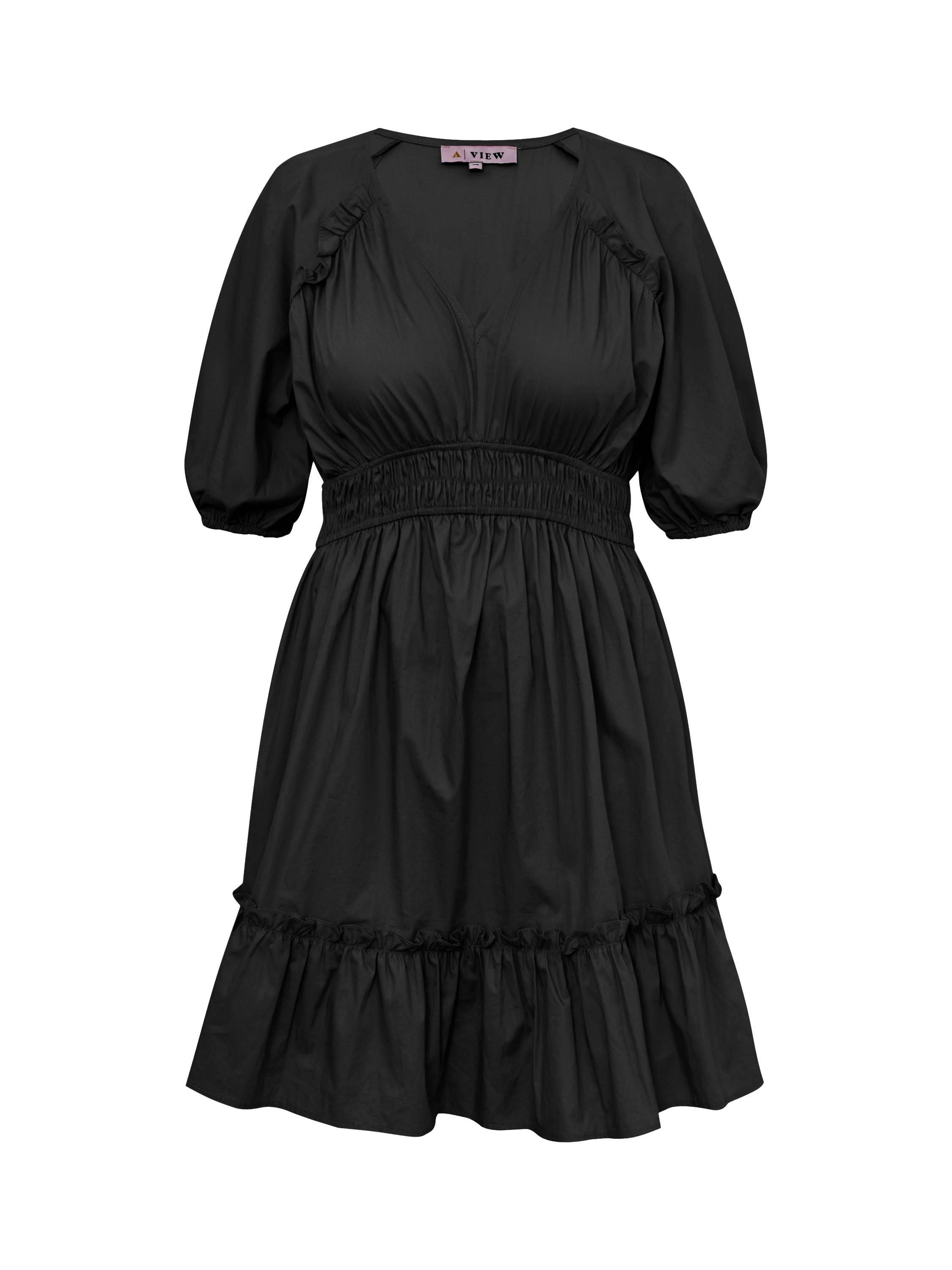 A-VIEW Josa Flared Dress, Black