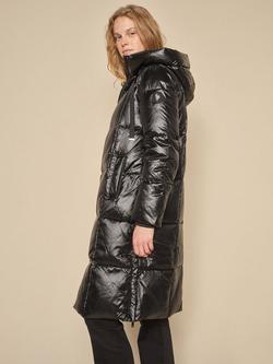 MOS MOSH Nova Metallic Down Puffer Coat, Black