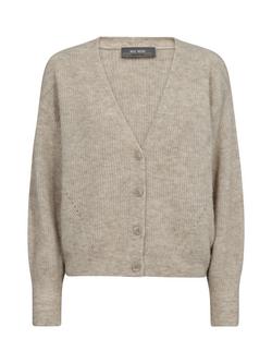 MOS MOSH Thora Knit Wool Blend Cardigan - view 2, Feather Gray