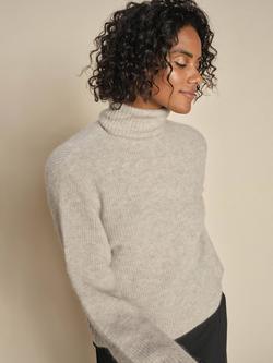 MOS MOSH Aidy Thora Wool Blend Jumper, Feather Grey