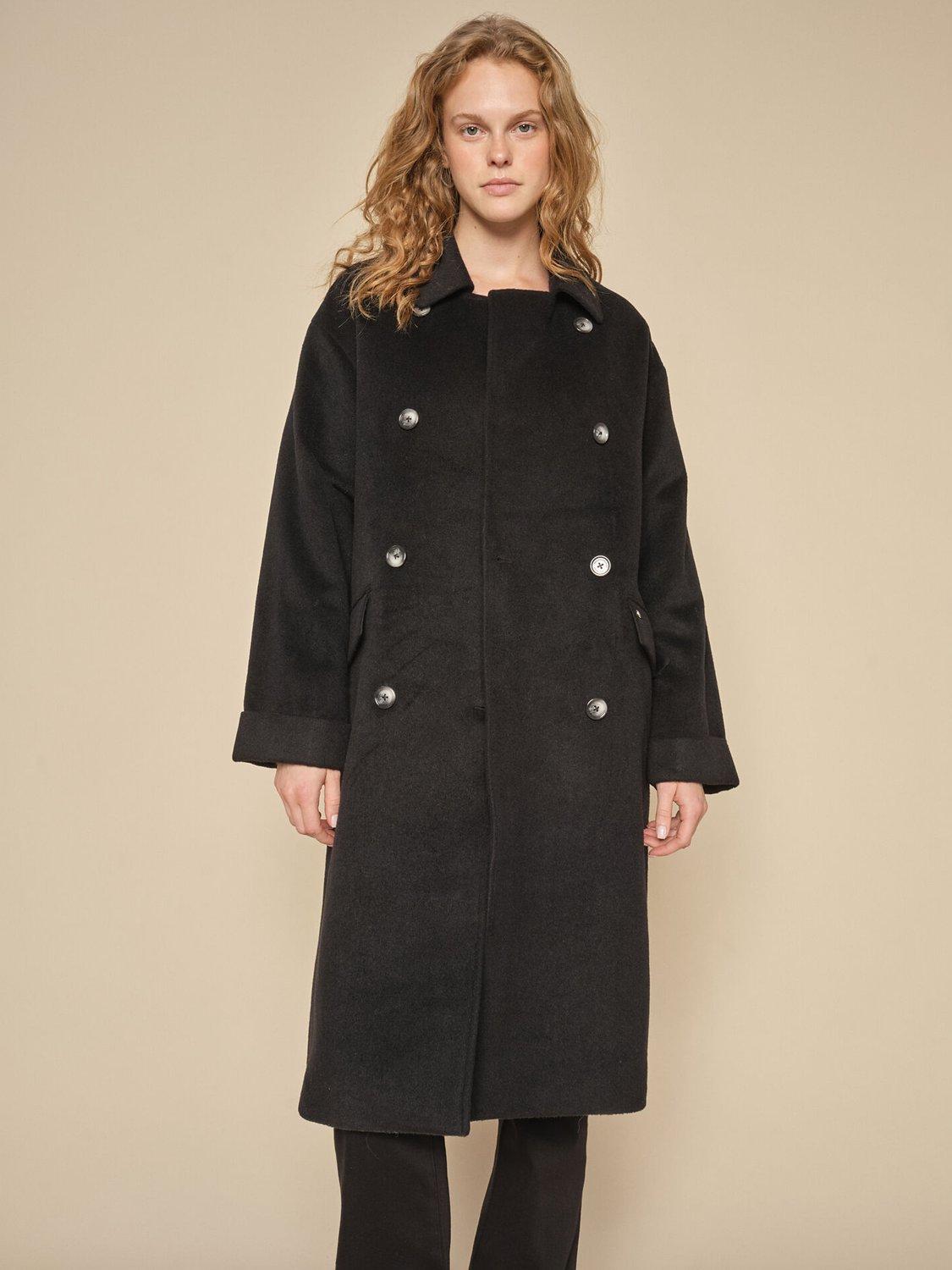 John lewis ladies black coats best sale