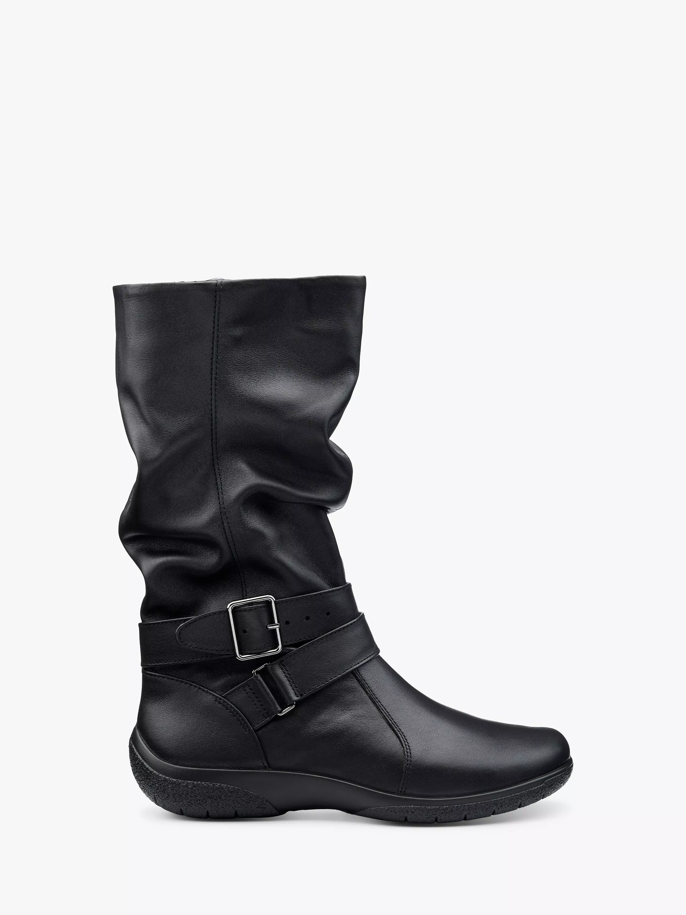 Hotter Ballinderry Wide Fit Leather Slouch Boots