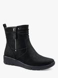 Hotter Epsom Wide Fit Wedge Boots