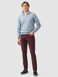 Rodd & Gunn Motion 2 Straight Fit Stretch Cotton Jeans, Garnet