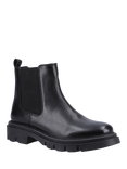 Hush Puppies Raya Leather Chunky Chelsea Boots, Black