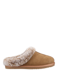 Hush Puppies Amara Suede Faux Fur Lined Slippers