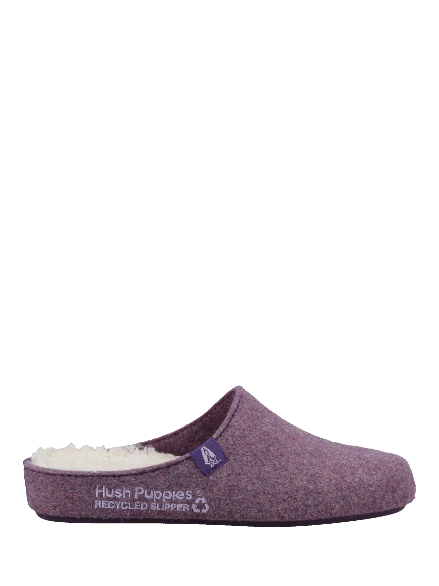 Product image 1 of 4, which shows Hush Puppies The Good Slippers, Purple, 3