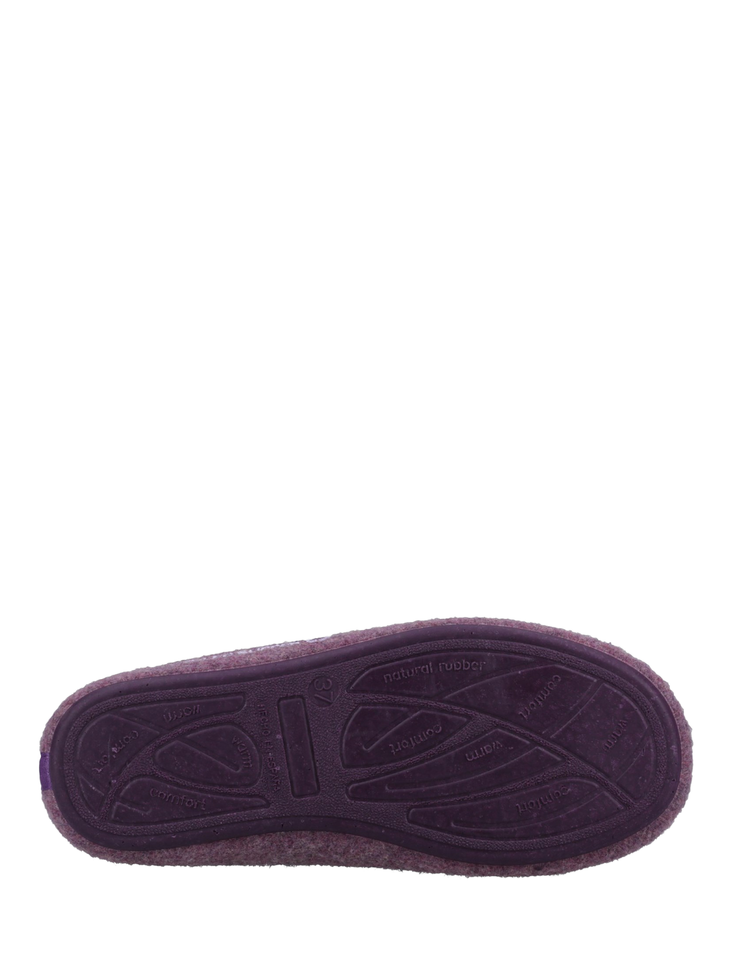 Product image 4 of 4, which shows Hush Puppies The Good Slippers, Purple, 3