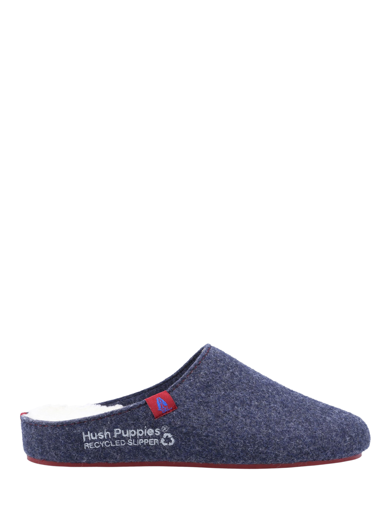 Product image 1 of 4, which shows Hush Puppies The Good Slippers, Navy, 6