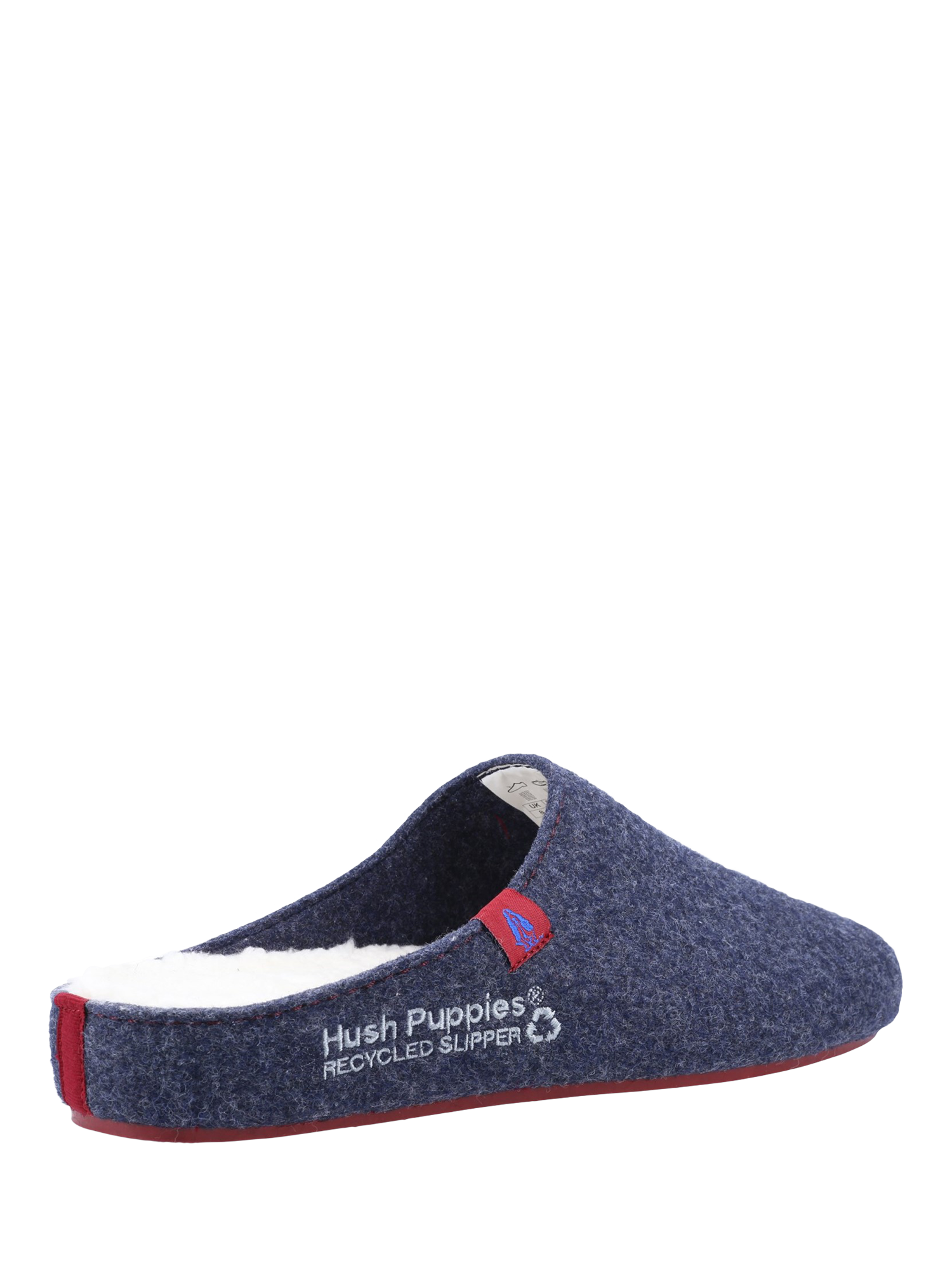 Product image 3 of 4, which shows Hush Puppies The Good Slippers, Navy, 6