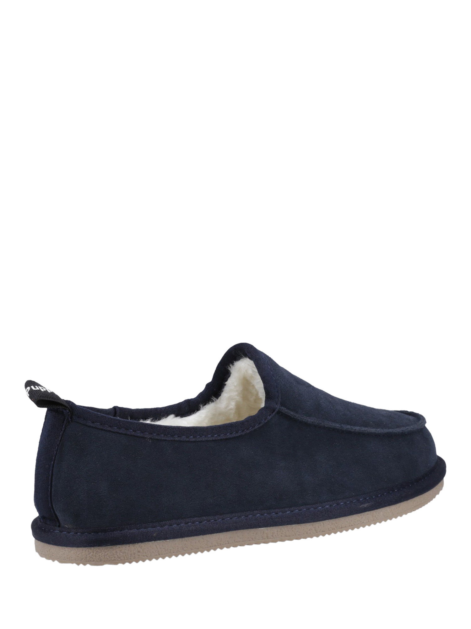 Hush Puppies Charles Suede Slip On Moccasin Slippers Navy