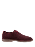 Hush Puppies Scout Suede Lace Up Shoes, Wine