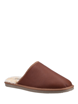Hush Puppies Coady Suede Slippers - view 2, Tan