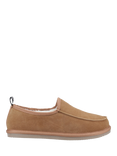 Hush Puppies Charles Suede Moccasin Slippers, Tan