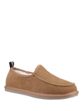 Hush Puppies Charles Suede Moccasin Slippers, Tan
