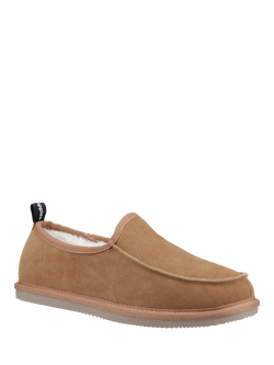 Hush Puppies Charles Suede Slippers - view 2, Tan