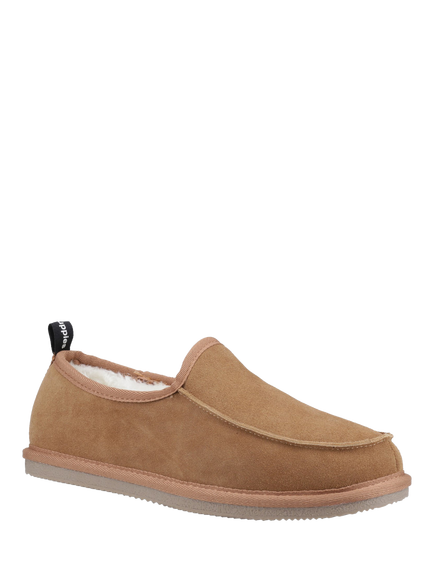 Hush Puppies Charles Suede Slippers - view 2, Tan