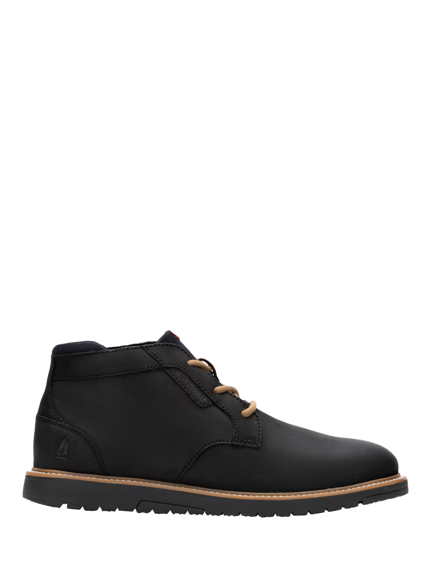 Product image 1 of 5, which shows Hush Puppies Jenson Leather Chukka Boots, Black, 6