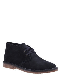Hush Puppies Samuel Suede Desert Boots - view 2, Navy