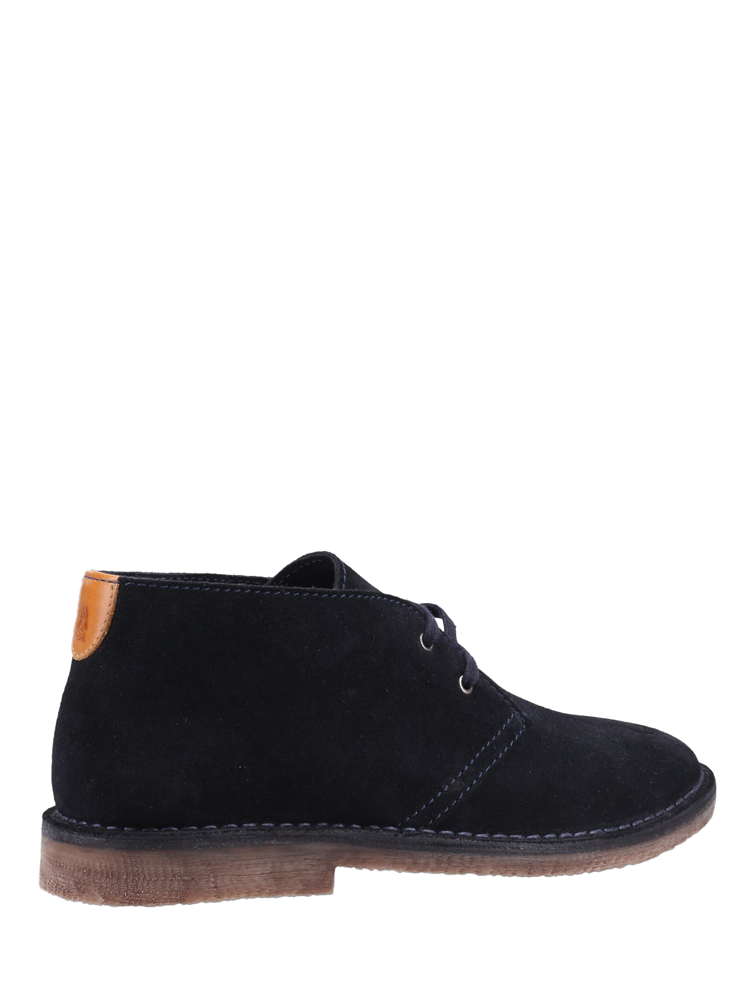 Product image 3 of 4, which shows Hush Puppies Samuel Suede Desert Boots, Navy, 6