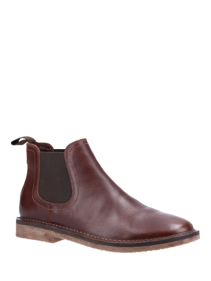 Hush Puppies Shaun Leather Chelsea Boots - view 2, Brown