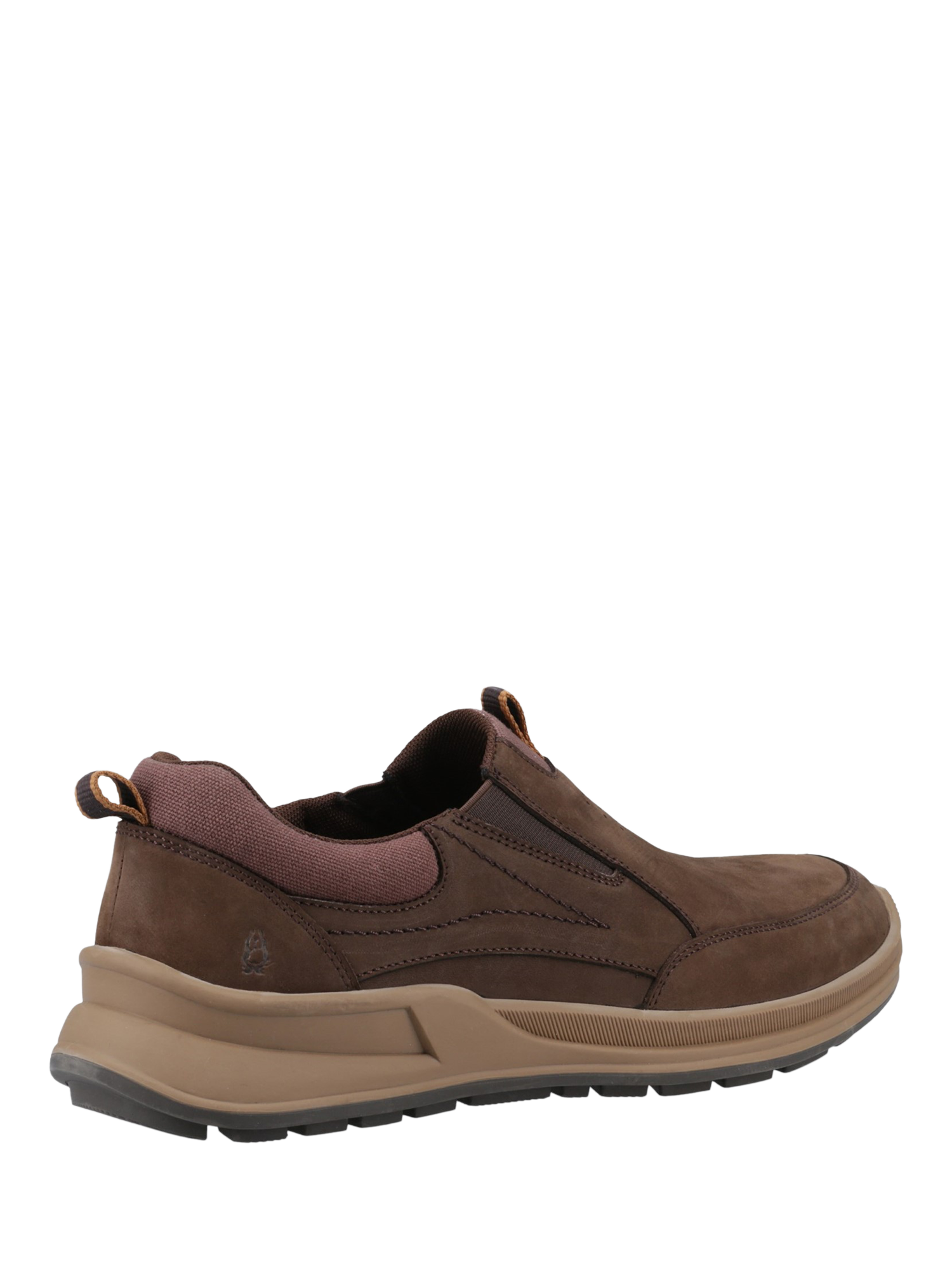 Product image 3 of 4, which shows Hush Puppies Arthur Nubuck Leather Slip-On Shoes, Brown, 6