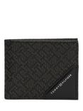 Tommy Hilfiger Monogram Mini Leather Wallet, Black