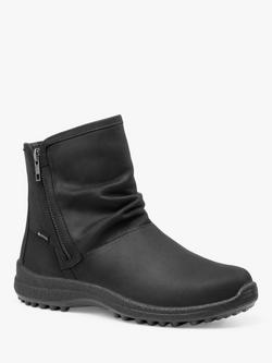 Hotter Terrain Extra Wide Fit Waxed Nubuck GTX Walking Ankle Boots, Black - view 2, Black-wn