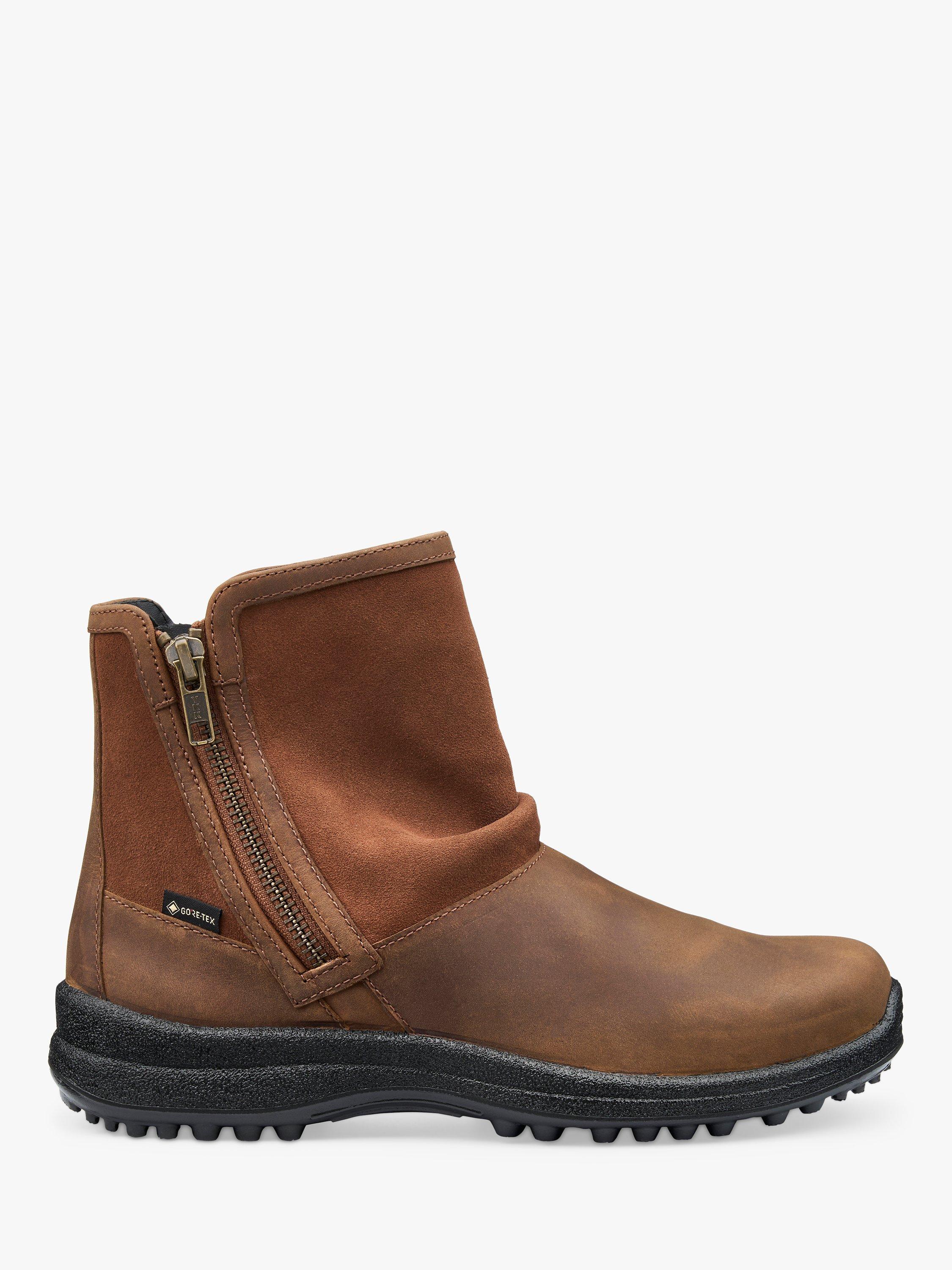 Product image 1 of 5, which shows Hotter Terrain Waterproof Walking Boots, Tan, 3S