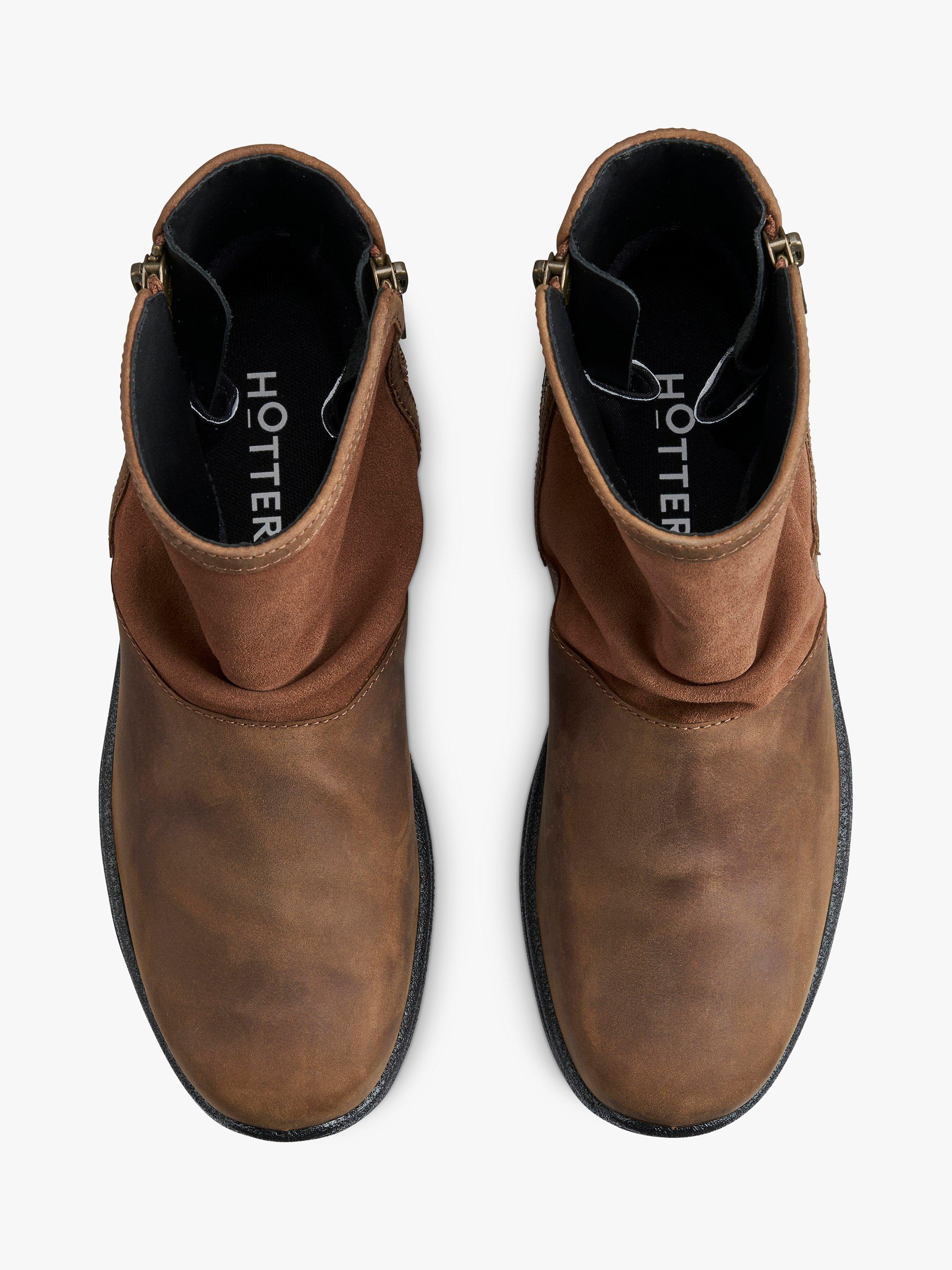 Product image 3 of 5, which shows Hotter Terrain Waterproof Walking Boots, Tan, 3S