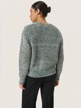 Soaked In Luxury Kamelia Chunky Jumper, Rain Forest