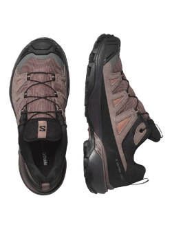 Salomon X Ultra 360 Leather GORE-TEX Hiking Shoes, Cognac/Black - view 2, Cognac/Black