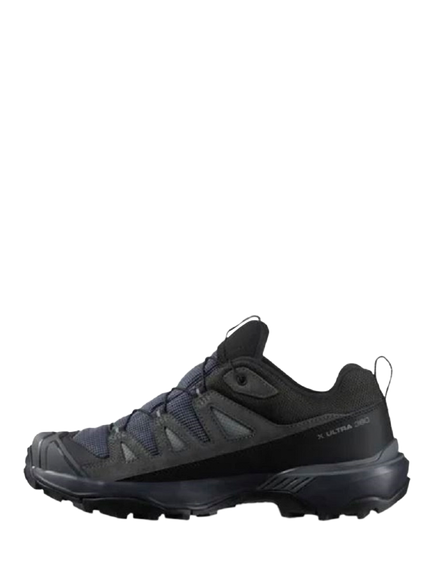 Salomon X Ultra 360 Leather GORE-TEX Hiking Shoes, Cognac/Black, Turbulence/Black - view 2, Turbulence/Black