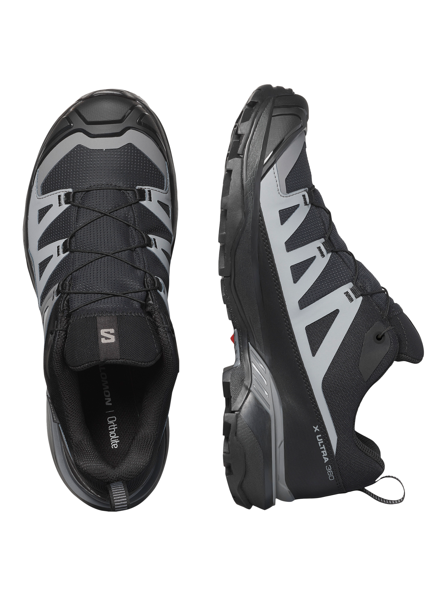 Product image 4 of 8, which shows Salomon X Ultra 360 Hiking Shoes, Black/Magnet, 7