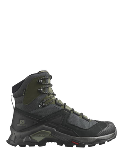 Salomon Men's Quest Element Walking Boots, Black/Olive Night, Black/Olive Night