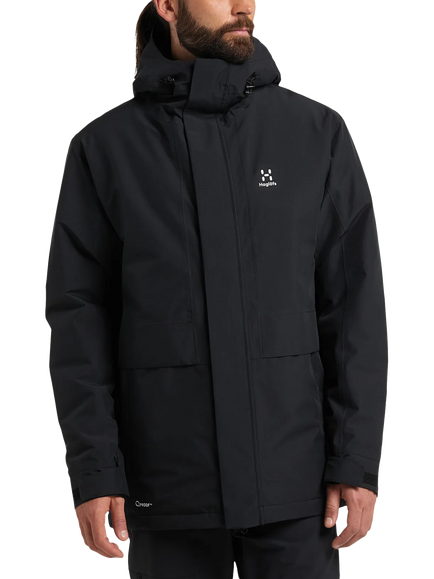 Haglöfs Salix Proof Parka Jacket, Black, True Black