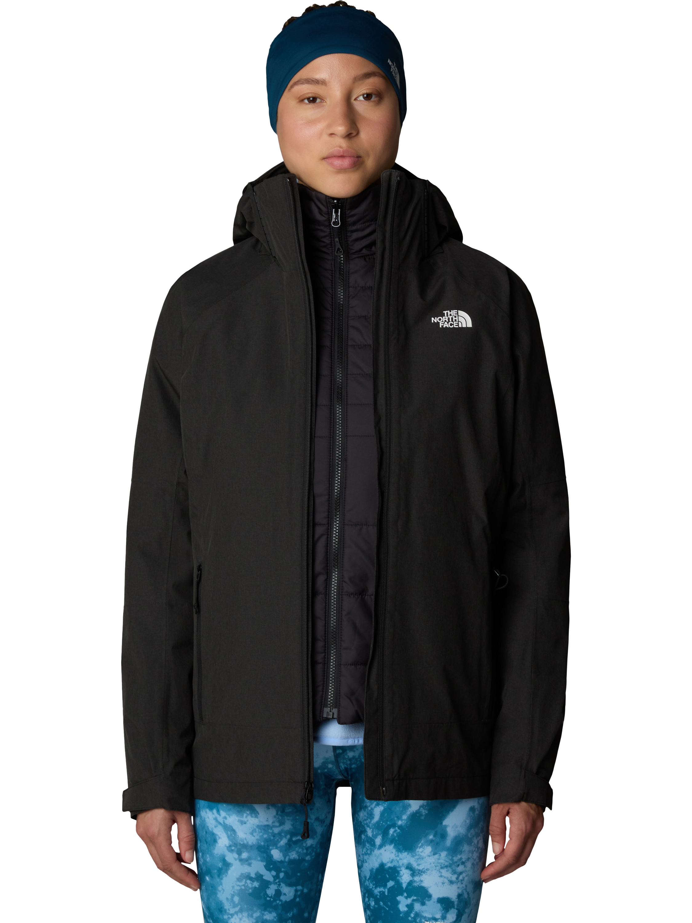 The North Face Inlux Triclimate Hooded Jacket Black Heather Black