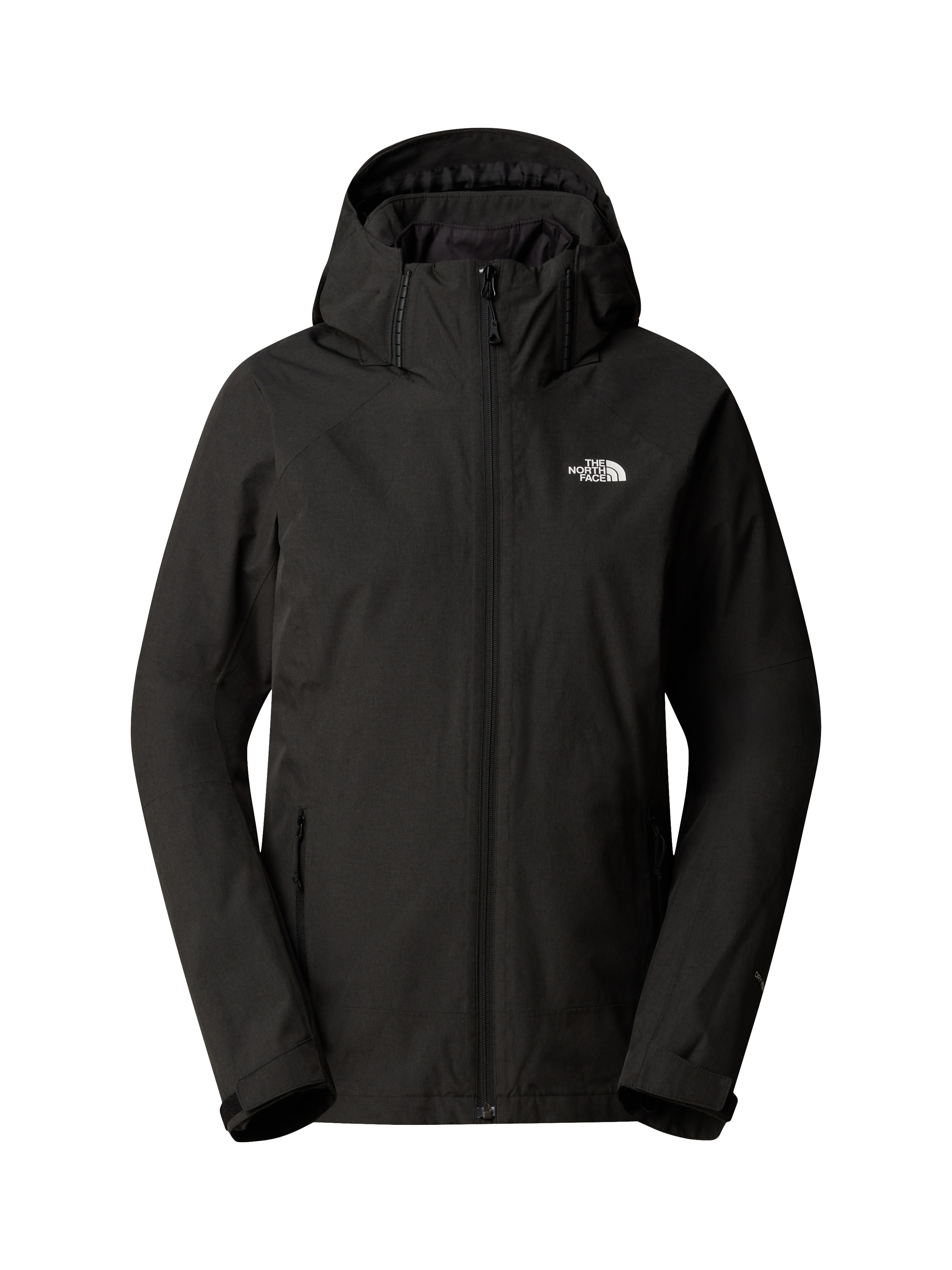 Product image 7 of 8, which shows The North Face Inlux Triclimate Hooded Jacket, Black Heather /Black, S