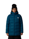 The North Face Women's Hyalite Down Hooded Jacket, Midnight Petrol